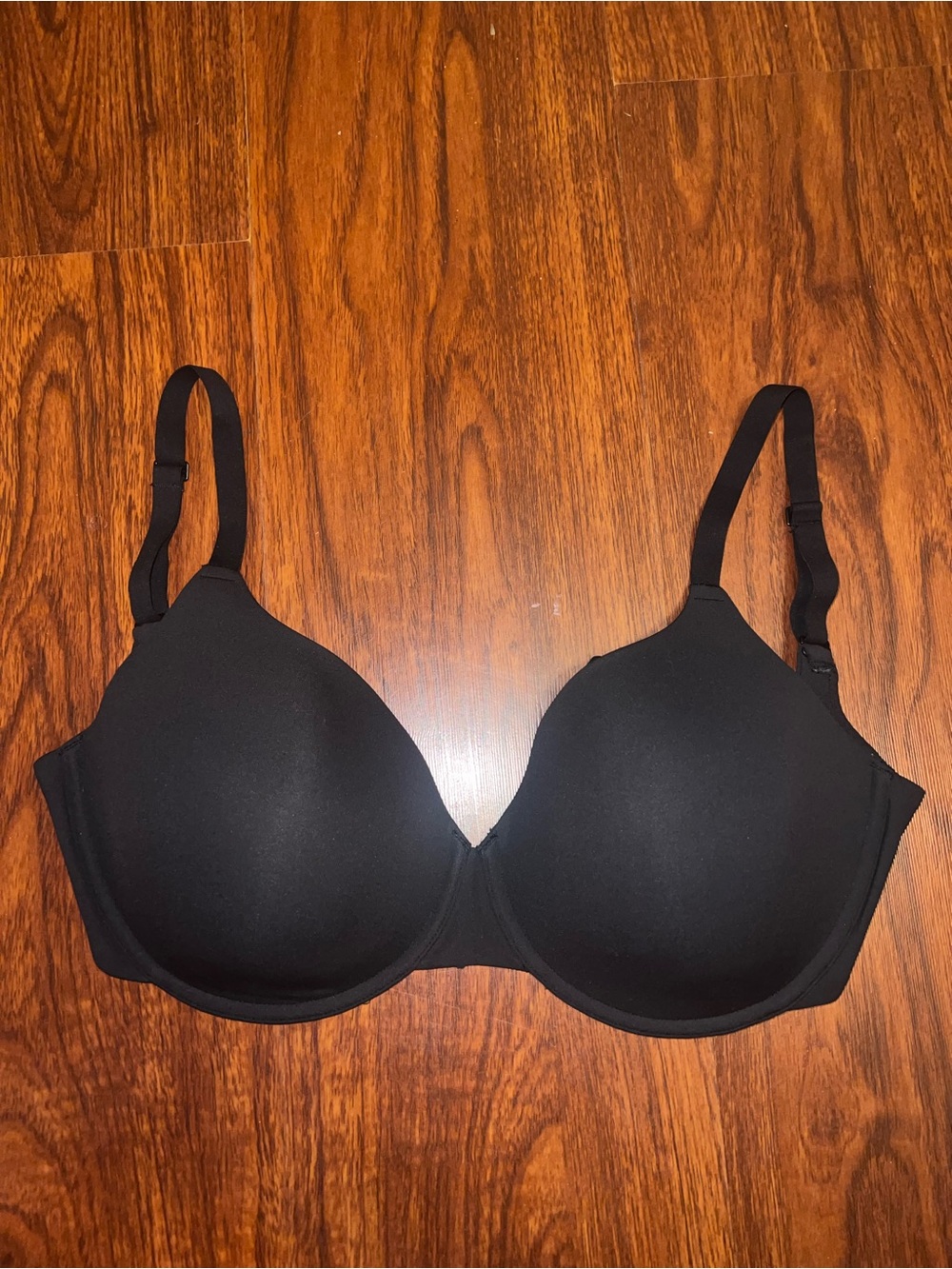 SKIMS Black Smooth Underwire Bra with Adjustable Straps - Picture 1 of 3